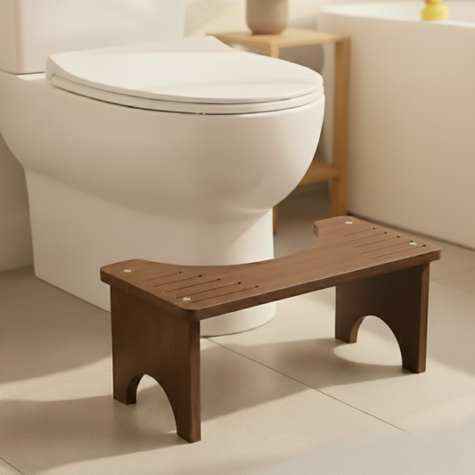 EeazySqueezy™ Luxury – Dark Bamboo Comfort Stool