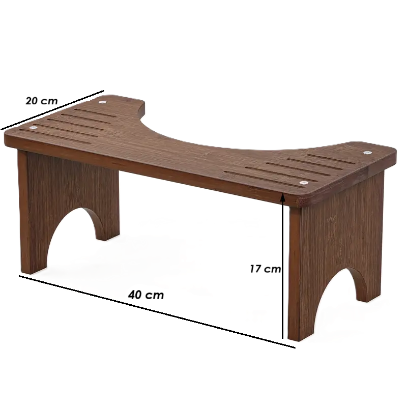 EeazySqueezy™ Luxury – Dark Bamboo Comfort Stool