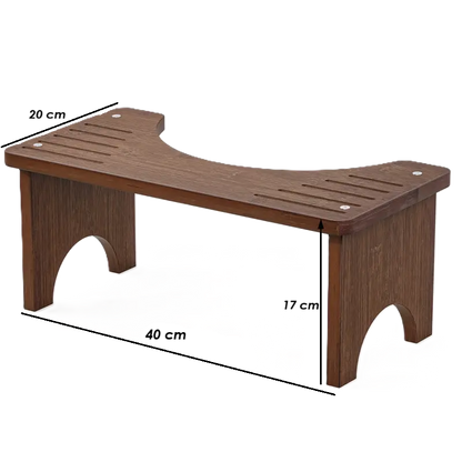 EeazySqueezy™ Luxury – Dark Bamboo Comfort Stool