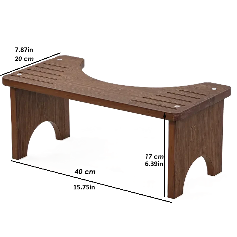 EeazySqueezy™ Luxury – Dark Bamboo Comfort Stool