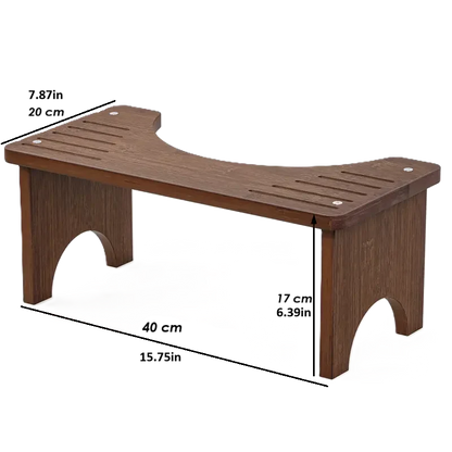 EeazySqueezy™ Luxury – Dark Bamboo Comfort Stool